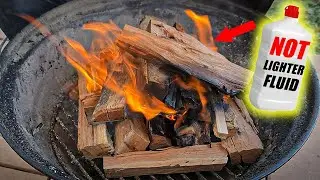 NEVER spend money on lighter fluid again to start a fire