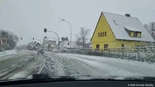 Car ride in a snowstorm Elli / Autofahrt im Schneesturm Elli