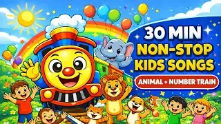 Non-Stop Hindi Kids Songs| Animal Songs Collection for Kids | 30 Minutes Nursery Rhymes + Fun Dance
