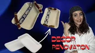 DIY: Превращаем использованную пенопластовую тарелку в потрясающую декоративную тарелку