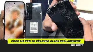 poco m3 pro 5g touch glass cracked  replacement