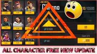 AFTER OB34 UPDATE ALL CHARACTER FREE⚡|| Character Link Mission Free All Characters #upcomingupdate