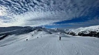 Skifahren an der Lenk im Simmenthal, Betelberg, Schweiz. Skiing in Switzerland