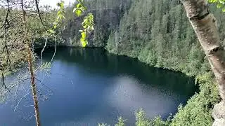 Pakasaivo uhripaikka, rotko järvi. Esteetön retkipaikka. Ylläs Pallas alue, Muonio.