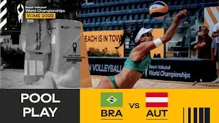 Duda/Ana Patricia 🇧🇷 vs Schutzenhofer/Plesiutschnig 🇦🇹 - Pool Play Highlights Rome #BeachWorldChamps