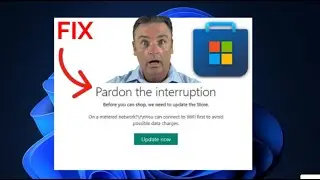 how to fix pardon the interruption Microsoft store error on windows #microsoftstorenotworking