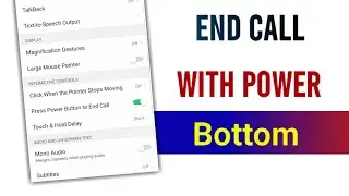 How To Use Power Button End Call In Oppo A3s | Power Button Dabake Call End Kare