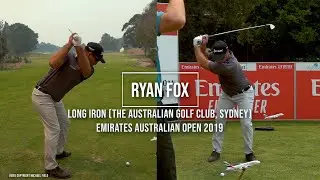 Ryan Fox Golf Swing Long Iron (DTL & FO) Emirates Australian Open (Sydney), December 2019.