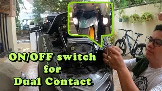 Dual Contact with On/Off switch installation (DIY) | RamzMoto