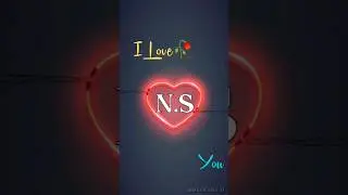 NS Letter Name Status ❤️ |New Trending Name Art Video❤️..#shorts#viral#viralshorts#name_status#short