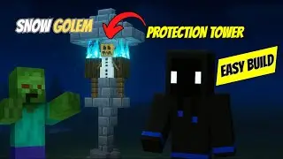 Snow Golem Protection tower in Minecraft | #minecraft #minigames #easybuild