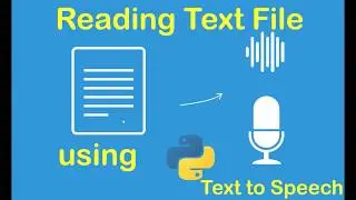 Reading file Using python | Text to Speech conversion| Py-series| Python tutorials |Jayesh Karma