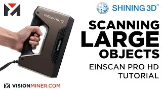 Сканирование крупных объектов с использованием поворотного стола с помощью Shining3D Einscan Pro HD