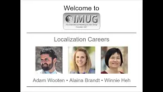 Localization Careers :: IMUG 2019.11.21