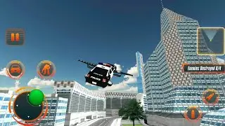 Flying Police Car Robot : Hero Robot Games - Android Games