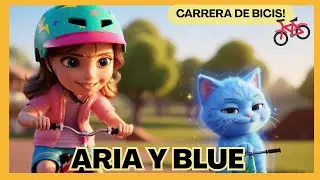 ARIA Y BLUE Carrera en el circuito de bicis!