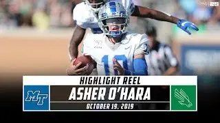 Asher O'Hara Highlights: Middle Tennessee vs. North Texas (2019) | Stadium