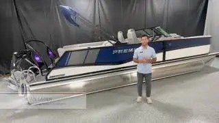 Sporty Minnesota Pontoon! 2024 Premier 250 Solaris Sport: Loaded w/ Upgrades! | MarineMax Nisswa