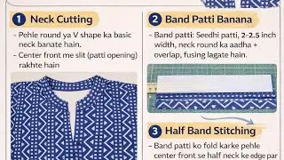 Half ban neck. ||  Cutting and stitching tips #live #viral