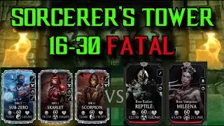 MK Mobile Sorcerers Tower Fatal Battle 20 Boss | Tower 16 - 30 BOSS BATTLE + REWARD