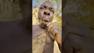When the Hadza ate their first lollipop chocolate#usa #africa #funny #comedy #brasil #indonesia