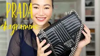 Сумка через плечо PRADA DIAGRAMME | Обзор за 2 года | Что в моей сумке