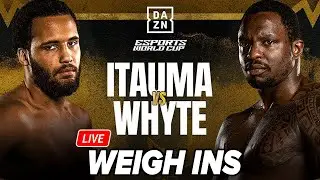 Moses Itauma VS. Dillian Whyte LIVE WEIGH IN | ESPORTS WORLD CUP FIGHT WEEK