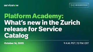 Platform Academy: Что нового в версии Zurich для каталога услуг?