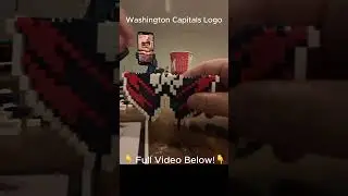 I BUILT THE WASHINGTON CAPITALS LOGO WITH BRICKS! (FOCO BRXLZ brand, not Lego)
