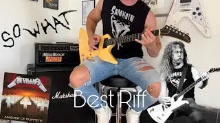 Best Metallica Riff Ever | James Hetfield Best Downpicking Guitar Play | Gibson Explorer 1984