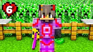Zbudowałem NAJWYDAJNIESZĄ FARME CREEPER&Oacute;W w MINECRAFT HARDCORE #6