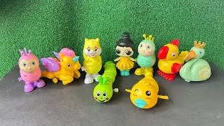 5 Minutes Moving Toys ASMR 🐔🦄🐝 Unicorn, Duck, Squirrel, Parrot, Flamingo, & Bee | No Talking 