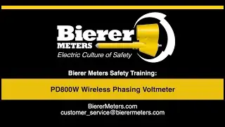 Bierer Meters Safety Training: PD800W Wireless Phasing Voltmeter #lineman #lineworker #bierermeters