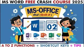 MS Word Basics | MS Office Class 2 | Perfect For School Students | Job Seekers Beginners | MS Office