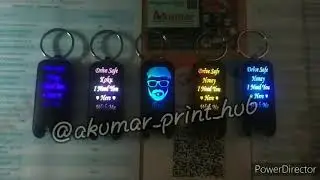 Customized Multicoloir Led Drive Safe or Name/Msg Engraved Keychains