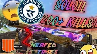 BO4 Worlds FIRST 200+ KILL *PLAYING SOLO* (NO GUNSHIP)