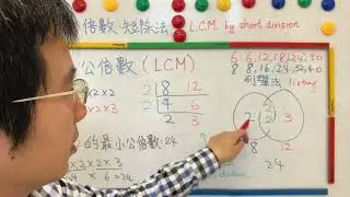 粵教數|小四|公倍數和公因數|最小公倍數/短除法