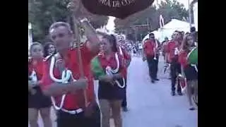 Pasacalles y ofrenda floral de la Banda de Cornetas y Tambores de Iniesta (Cuenca).