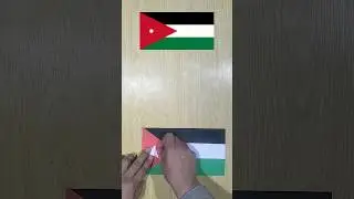Jordan flag #shorts #shorte #shotefeed #origami #trending #shortvideo