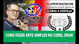 COMO FAZER UMA ARTE SIMPLES NO COREL DRAW