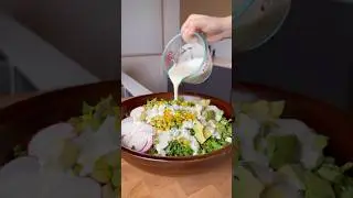 CHARRED CORN & EDAMAME SALAD WITH CREAMY CITRUS DRESSING