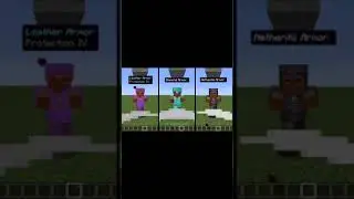 Enchanted Leather Vs Diamond Vs Netherite Armor Test #shorts