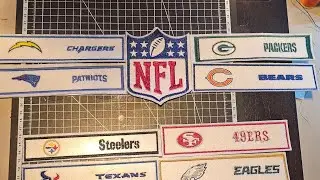 Full video of embroidery leather keychain (49ers design)  #embroidery #nfl