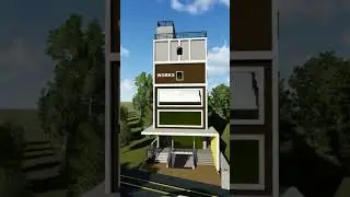 20X60 Feet Commercial Building Design. #shorts #design