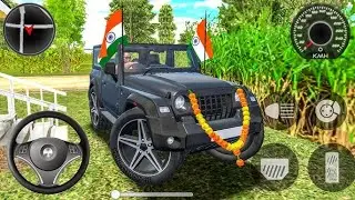 Modified 4x4 Mahindra Thar 😈 | Indian Cars Simulator 🚗💥 | GTA Style Gameplay#gta #gaming #the