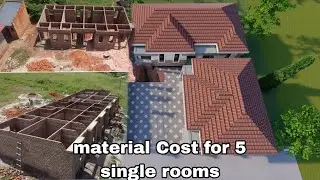 Material Cost of building 5 modern single rooms in Uganda today. 