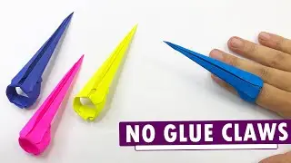 How to Make Paper Claws - No Glue OR Scissors! Easy Origami Tutorial