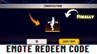 FFWS EMOTE REDEEM CODE FINALLY GOT❤
