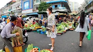 Evening Tour at Orussey Market Phnom Penh - Cambodian Street Food
