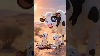 &ldquo;Mother Cow Saves Her Calves and a Baby Giraffe | Animal Story&rdquo;